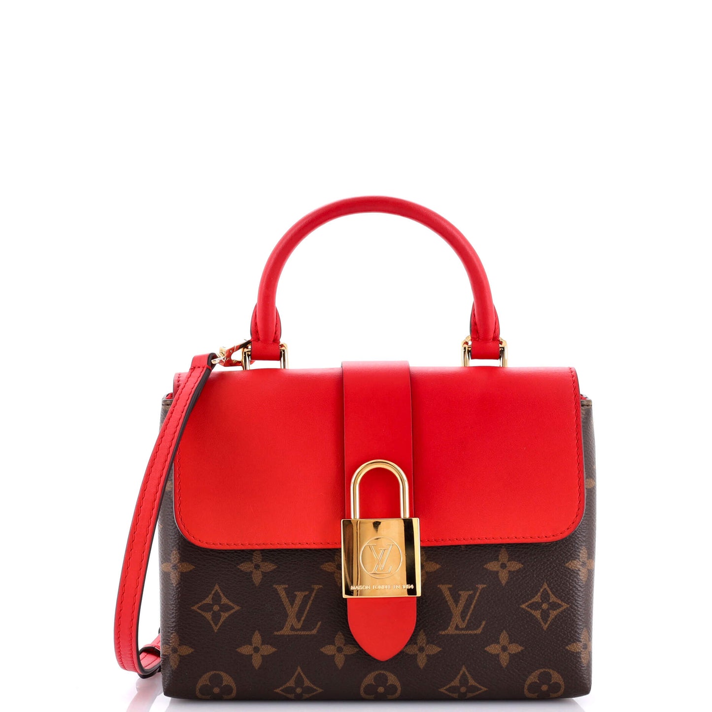 Louis Vuitton Locky Handbag With Bb Leather Canvas Travel Bag Leather Bb30377354