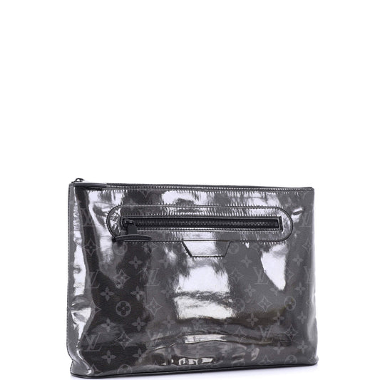 Louis Vuitton Pochette Cosmos Limited Edition Eclipse Glaze Clutch Canvas Monogram Clutch Bag