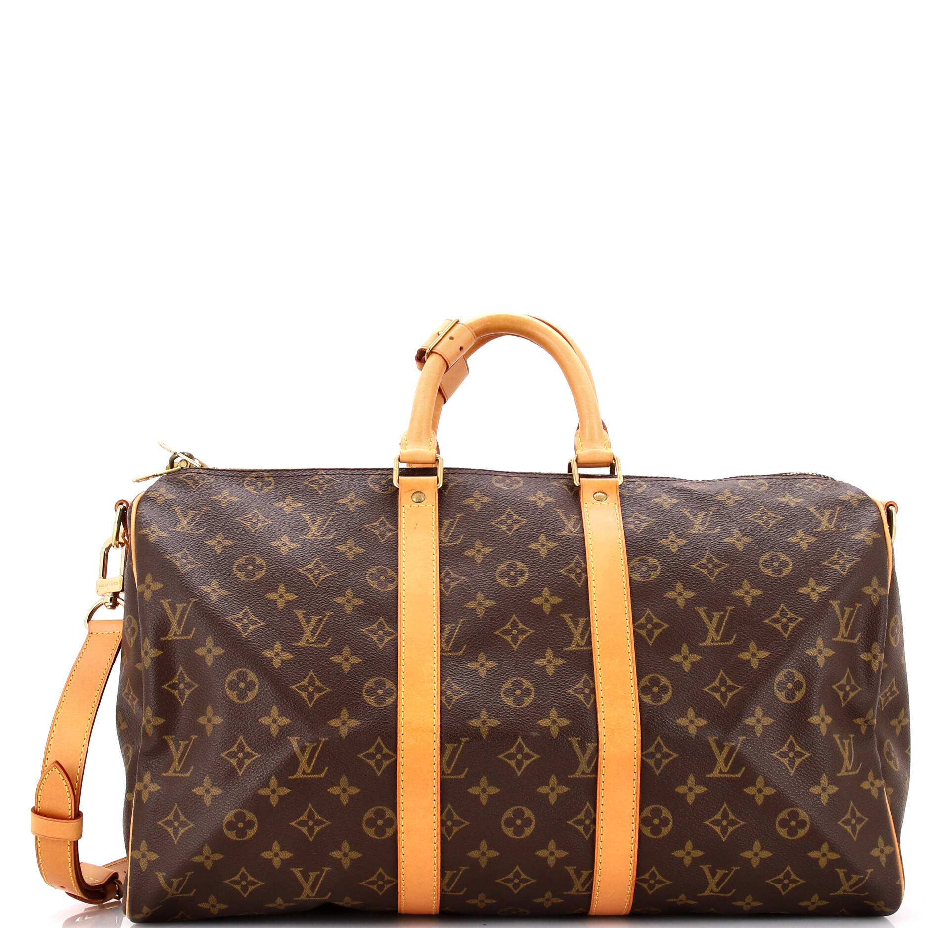 Louis Vuitton Keepall Bandouliere Bag Canvas Monogram Travel Bag Canvas 453037922