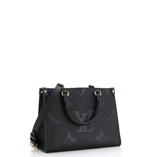 Louis Vuitton Onthego Tote Empreinte Giant Pm Monogram Shoulder Bag