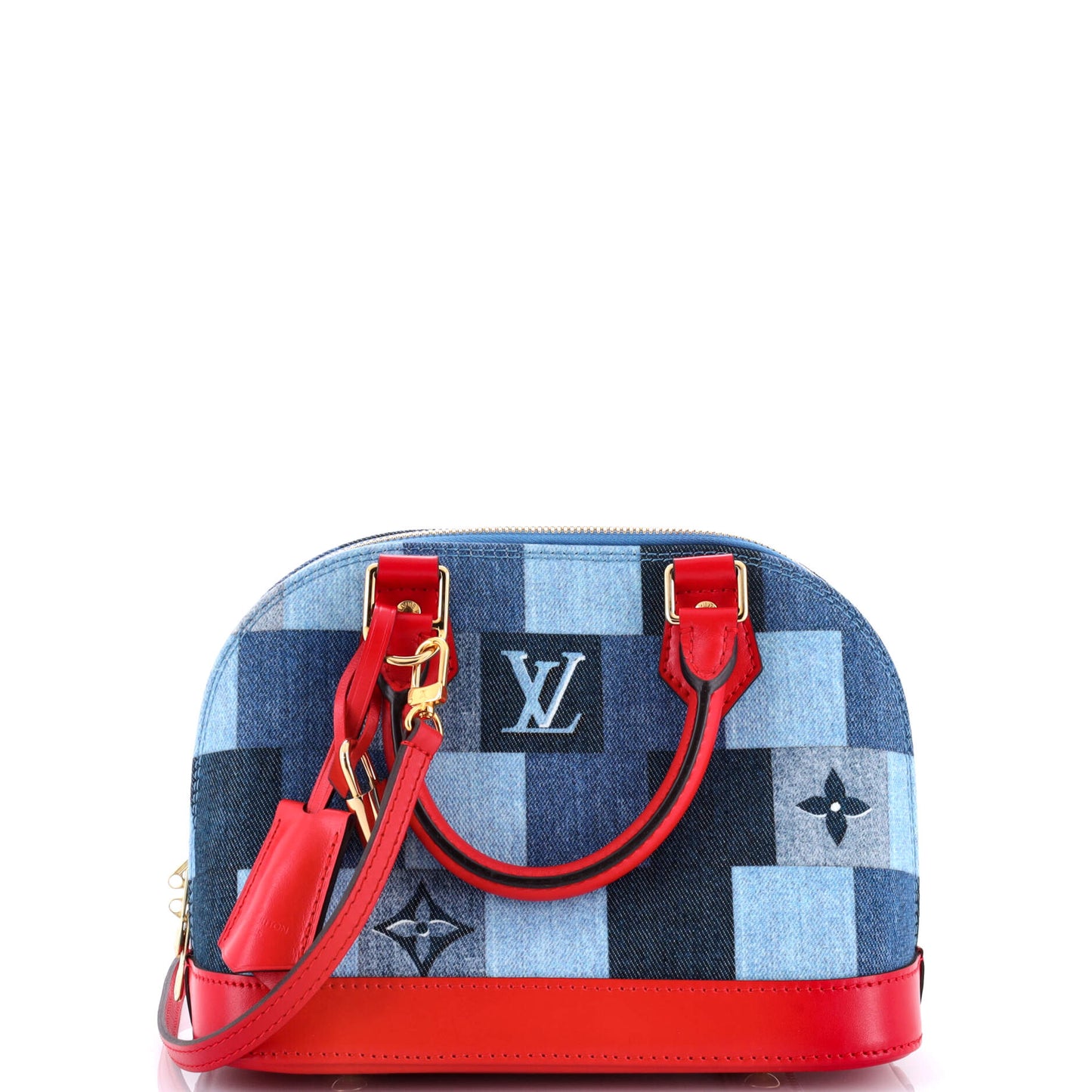 Louis Vuitton Alma Handbag Damier And Patchwork Bb Denim Monogram Travel Bag