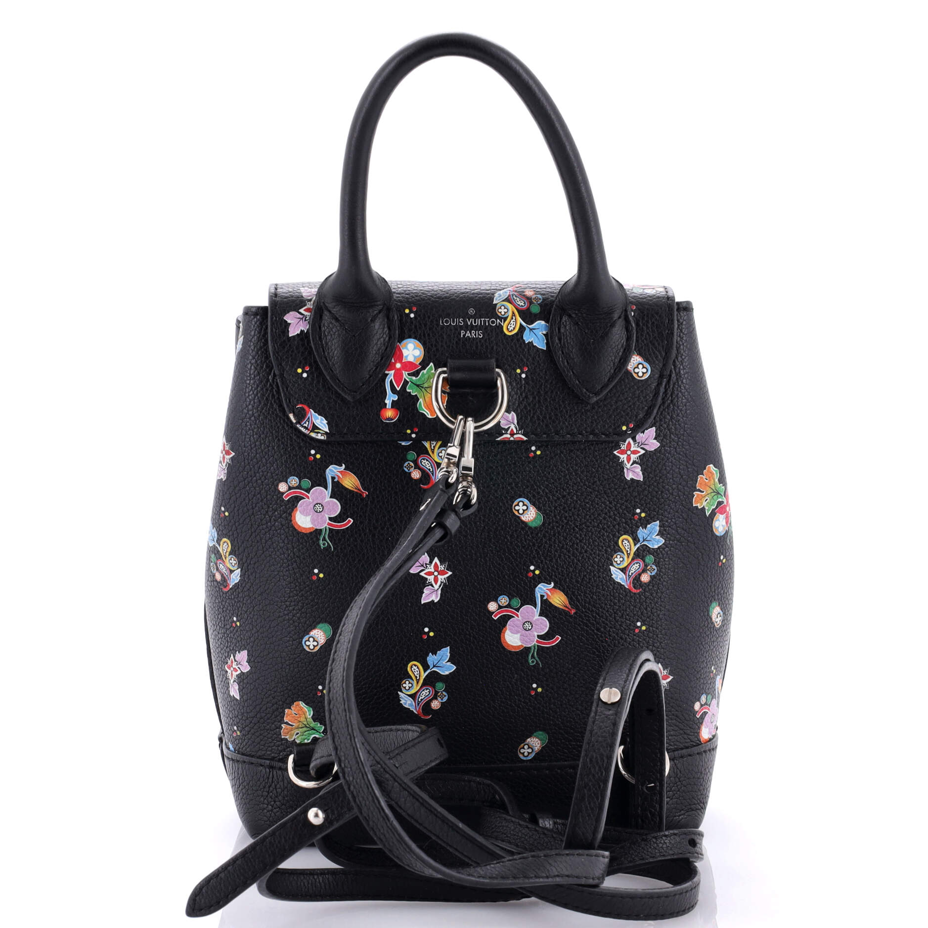 Louis Vuitton Lockme Backpack Floral Printed Leather Mini