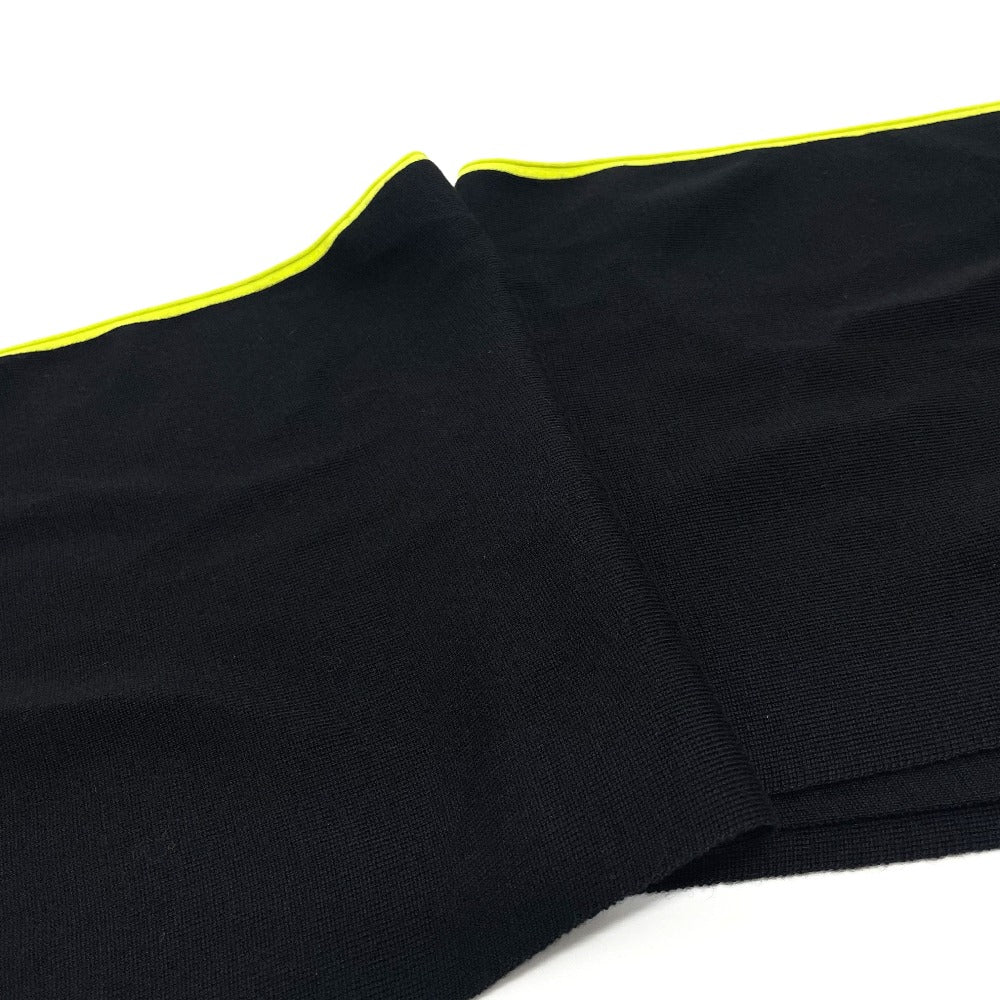 Chanel Scarf Wool Cashmere Wool Silk Cashmere Black Green