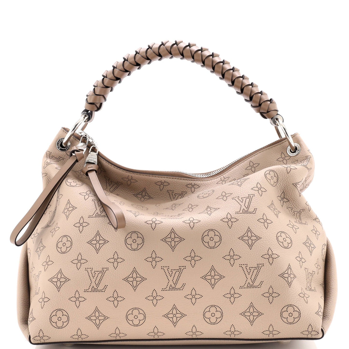 Louis Vuitton Braided Handle Beaubourg Hobo Mahina Mm Leather Travel Bag