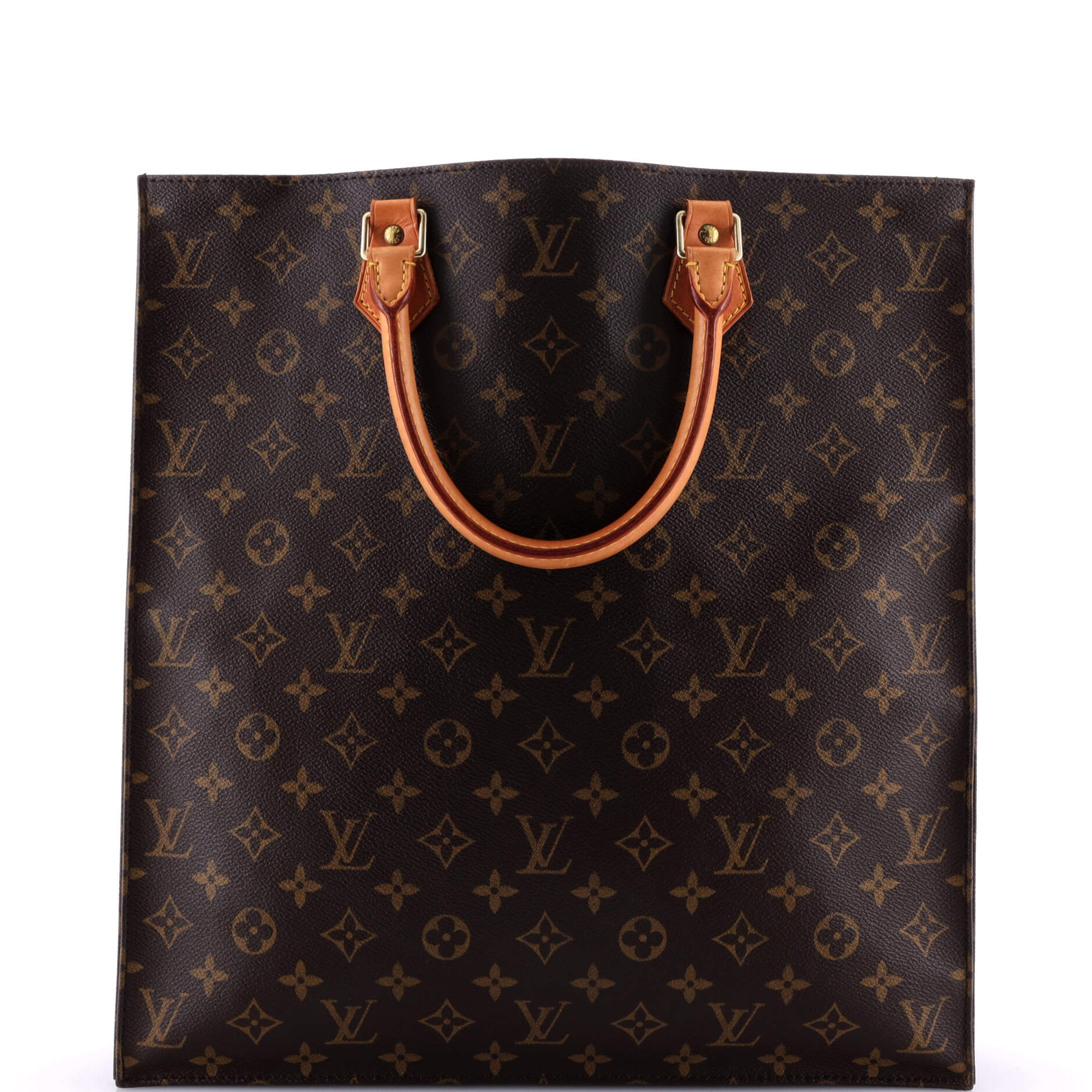 Louis Vuitton Sac Plat Bag Canvas Monogram Tote Bag Canvas 3041311