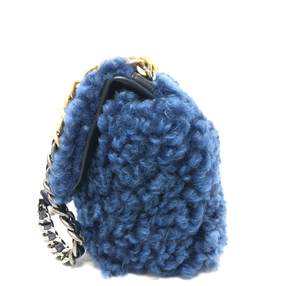 Chanel Mouton Matelasse CHANEL19 Blue Shoulder Bag