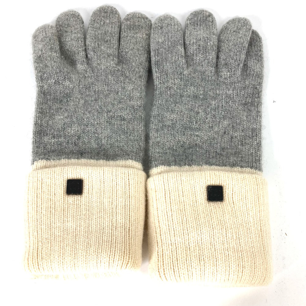Chanel gloves cashmere Sports CC COCO Mark Gray Handbag