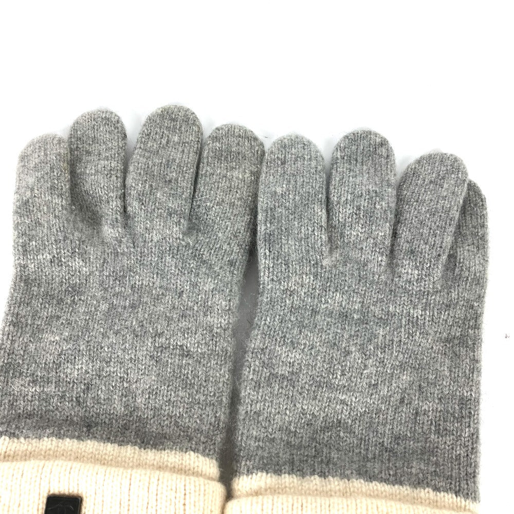 Chanel gloves cashmere Sports CC COCO Mark Gray Handbag