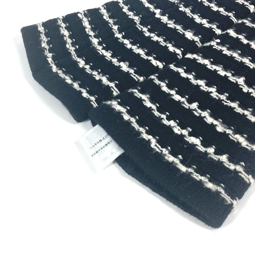 Chanel gloves Cashmere Wool Cashmere 10A Arm Black Handbag