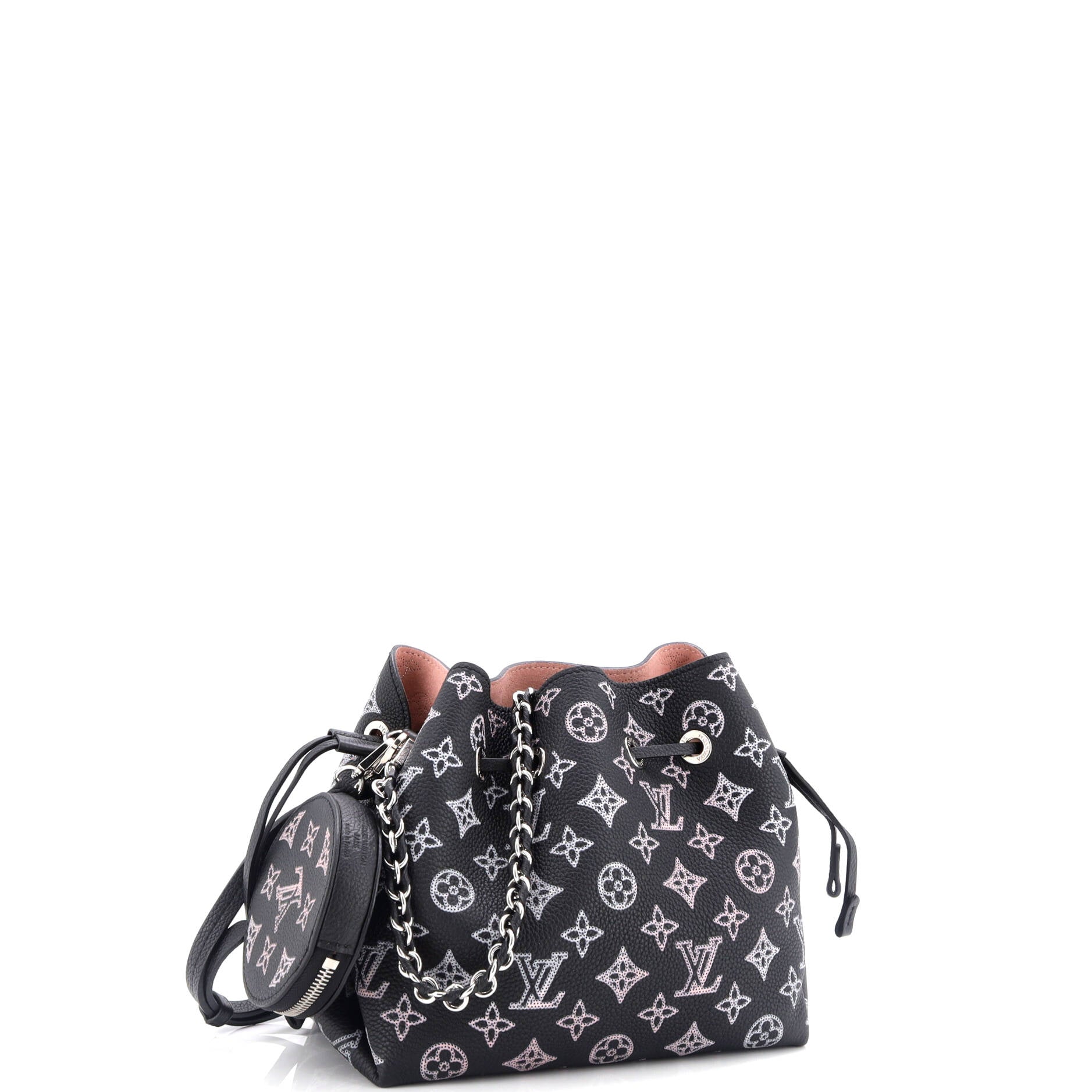 Louis Vuitton Bella Bag Flight Mode Mahina Leather Bucket Bucket Bag