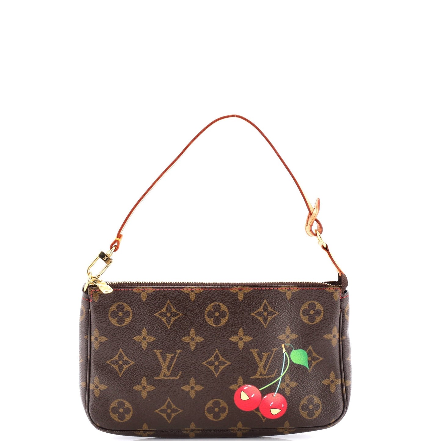 Louis Vuitton Pochette Accessoires Limited Edition Cerises Clutch Bag Monogram
