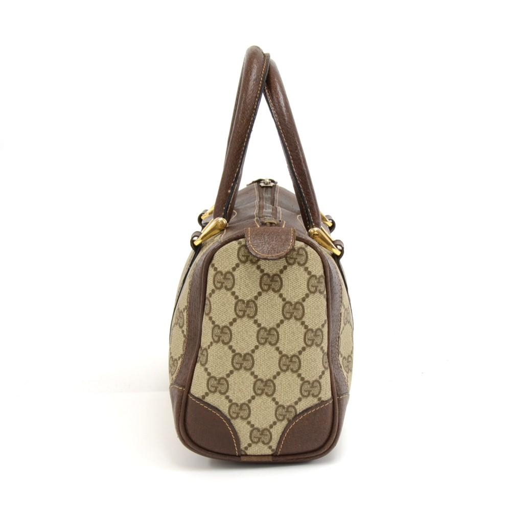 Gucci Supreme Boston Bag Canvas Monogram Tote Bag