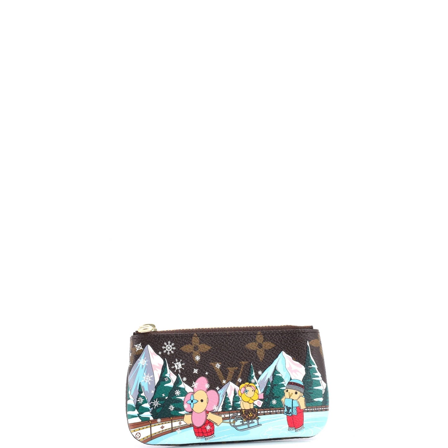 Louis Vuitton Key Pouch Limited Edition Vivienne Xmas Handbag Canvas Monogram Travel Bag