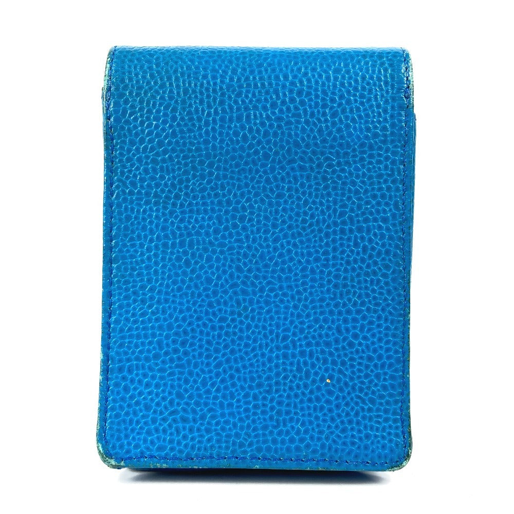 Chanel Cigarette Caviar skin CC COCO Mark Blue Handbag