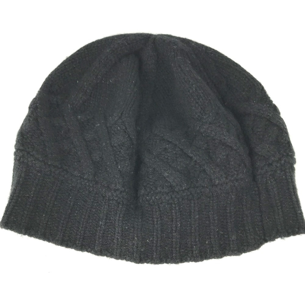 Chanel Knit hat cashmere NO 5 Number Black