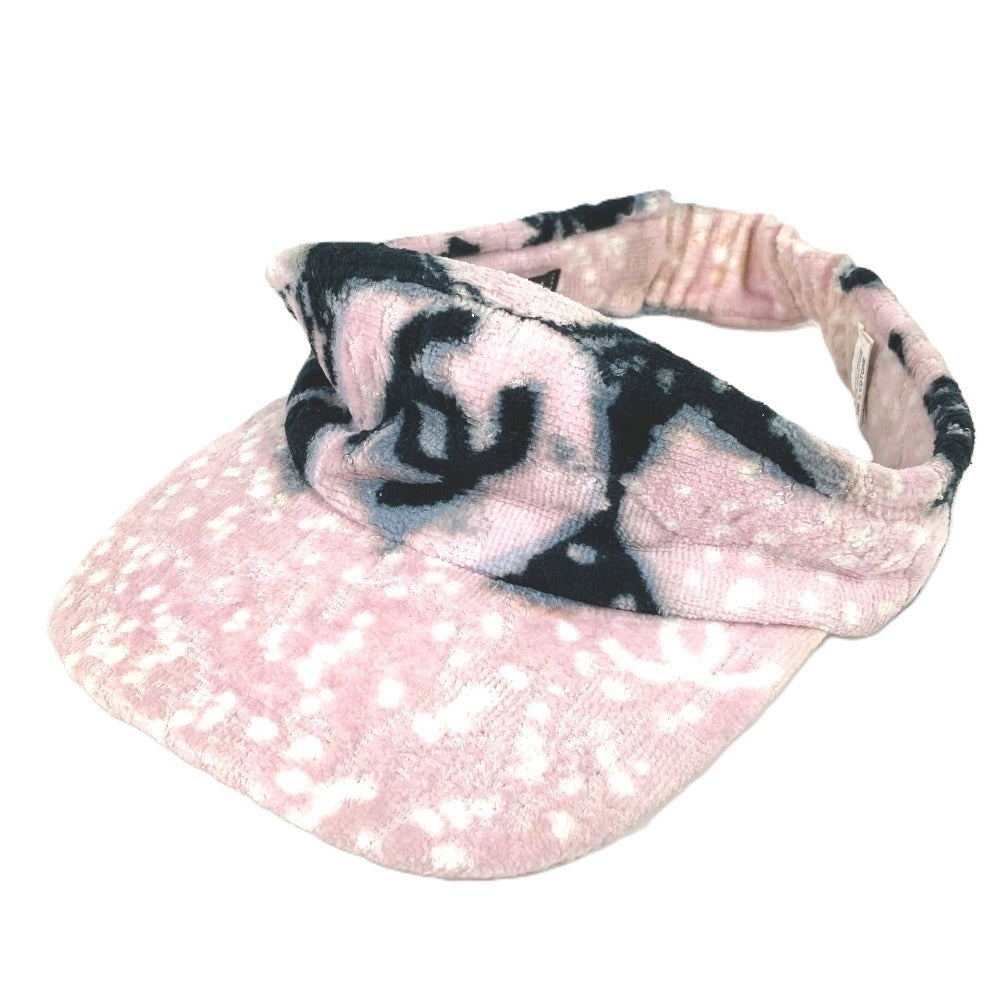 Chanel Sun visor cotton pile CC COCO Pink Handbag