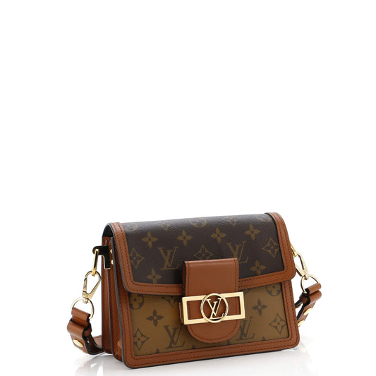 Louis Vuitton Dauphine Shoulder Bag Reverse Canvas Monogram Canvas Mini3051101