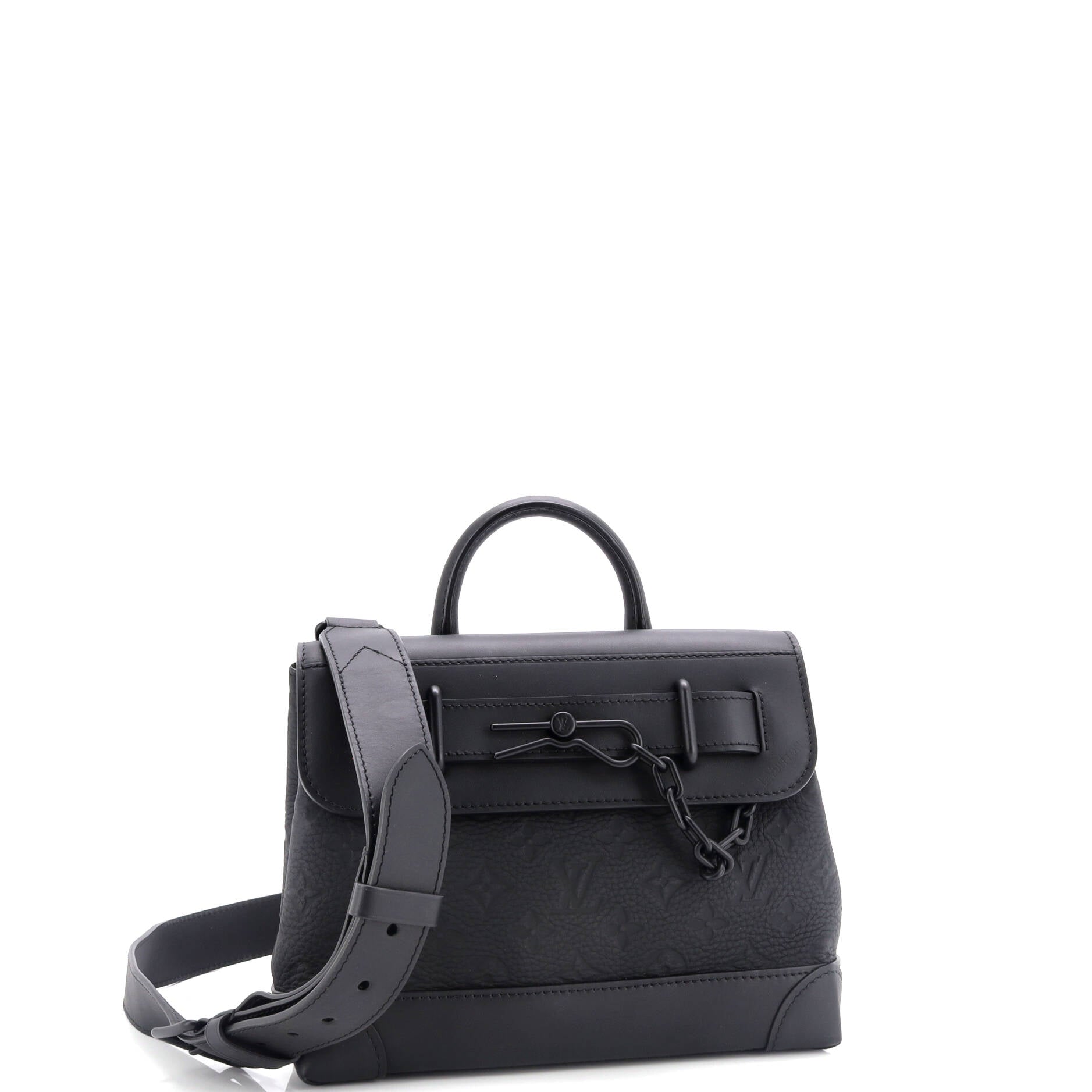 Louis Vuitton Steamer Crossbody Bag Taurillon Pm Leather Monogram