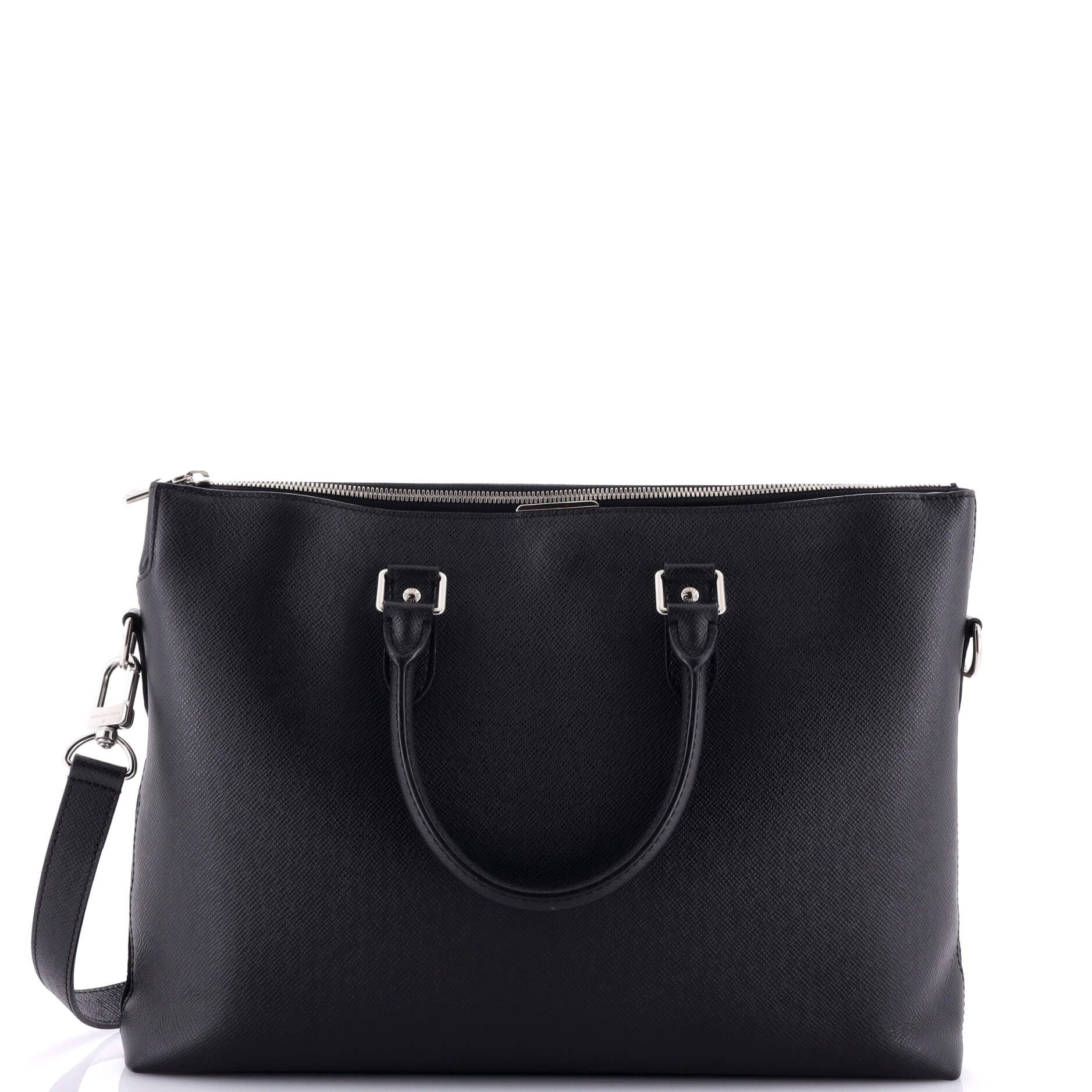 Louis Vuitton Anton Soft Briefcase Taiga Handbag Leather Travel Bag