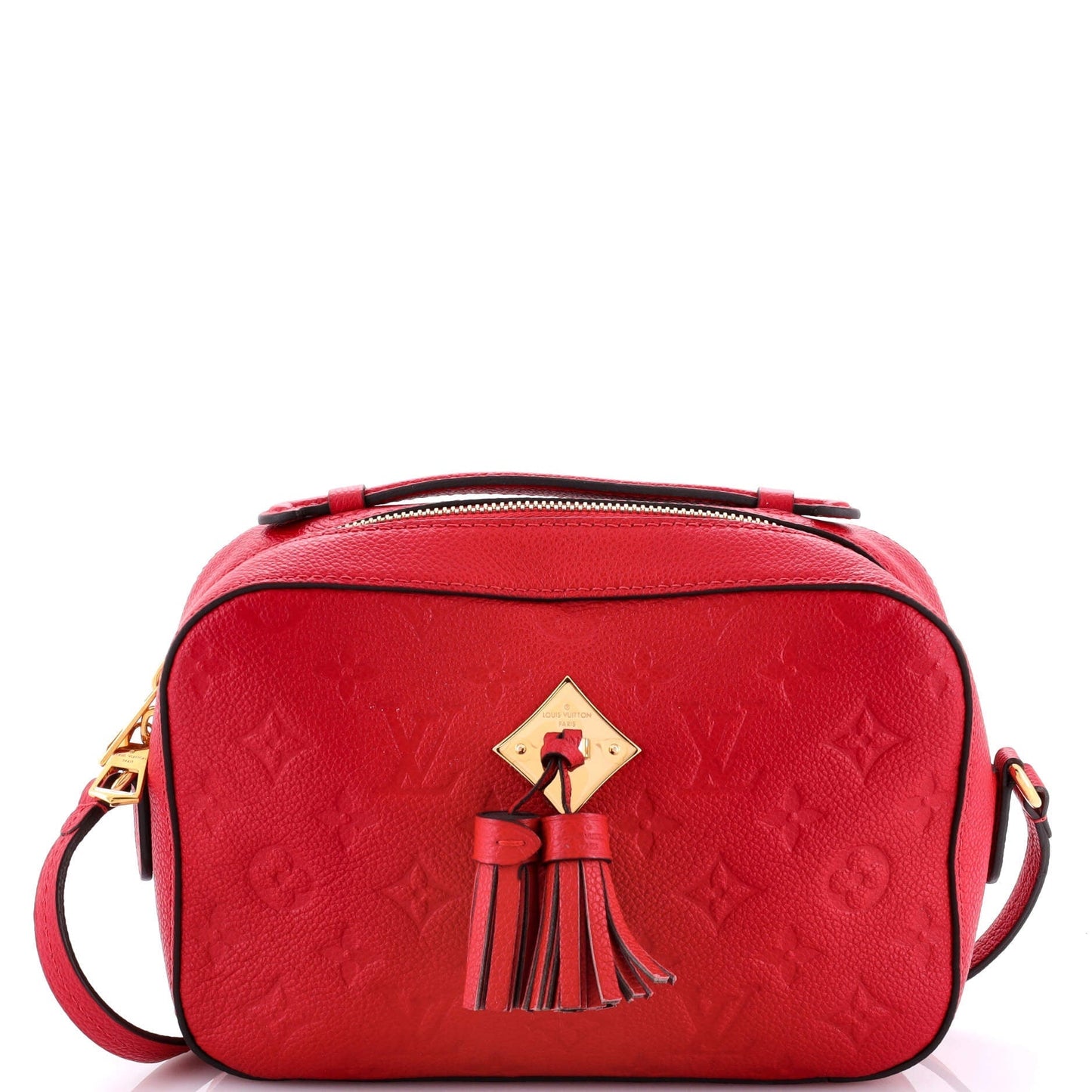Louis Vuitton Saintonge Handbag Empreinte Leather Monogram Shoulder Bag