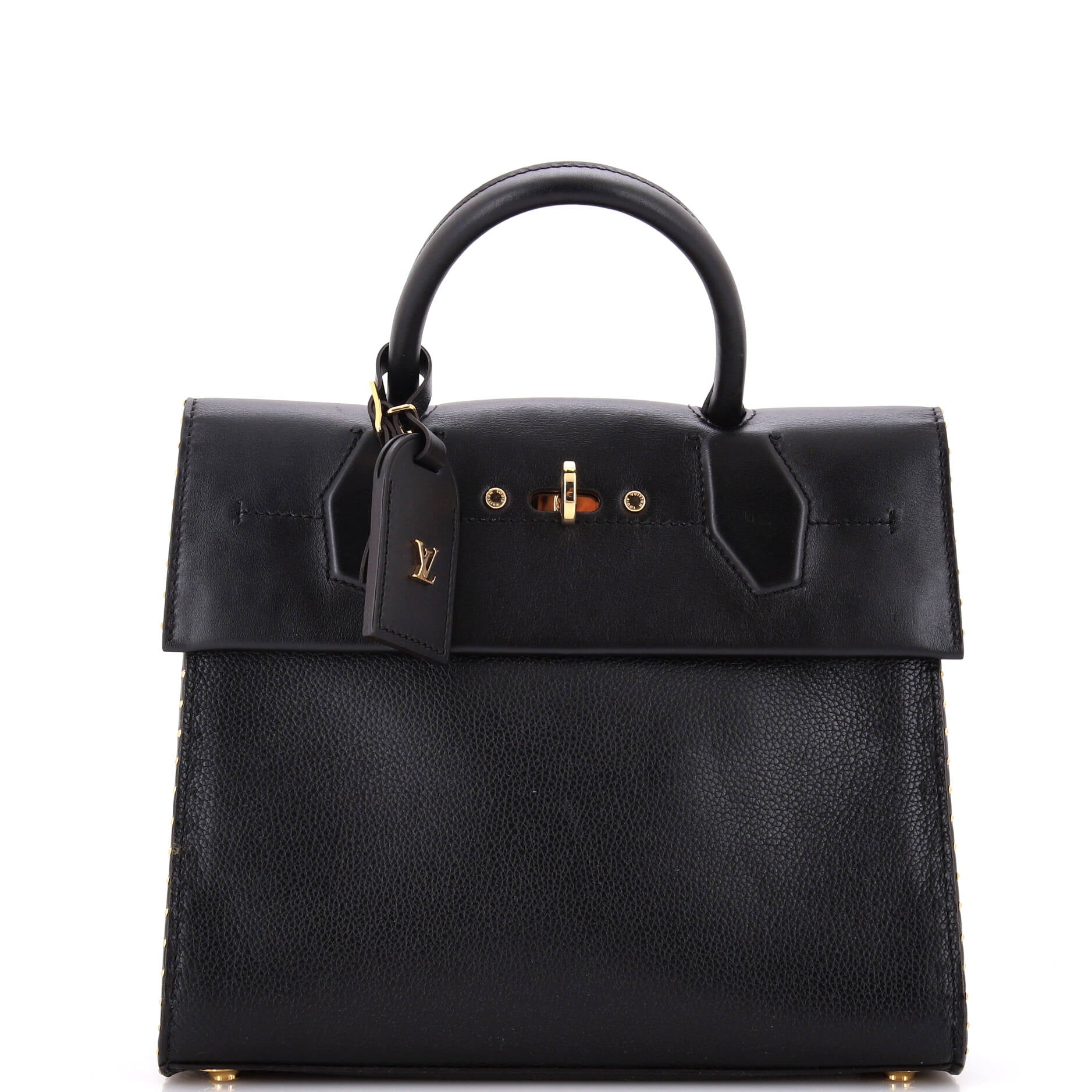 Louis Vuitton City Steamer One Handle Bag Leather Travel Bag
