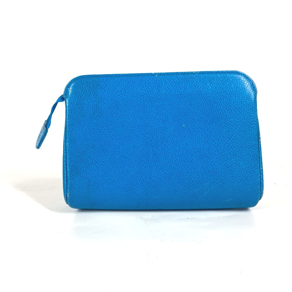 Chanel Caviar skin Multi CC COCO Mark Blue Handbag