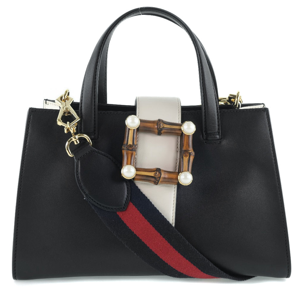 Gucci Nimfair Black Pony-Style Calfskin Handbag