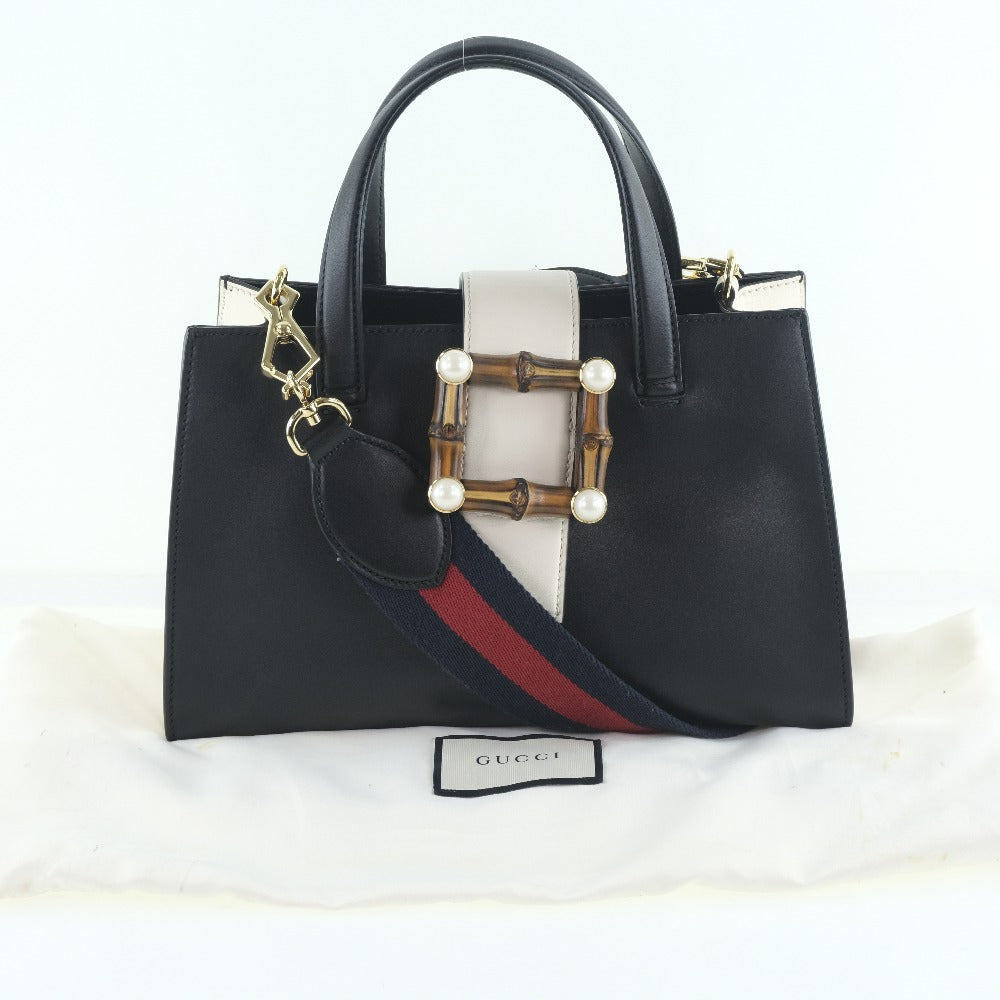 Gucci Nimfair Black Pony-Style Calfskin Handbag