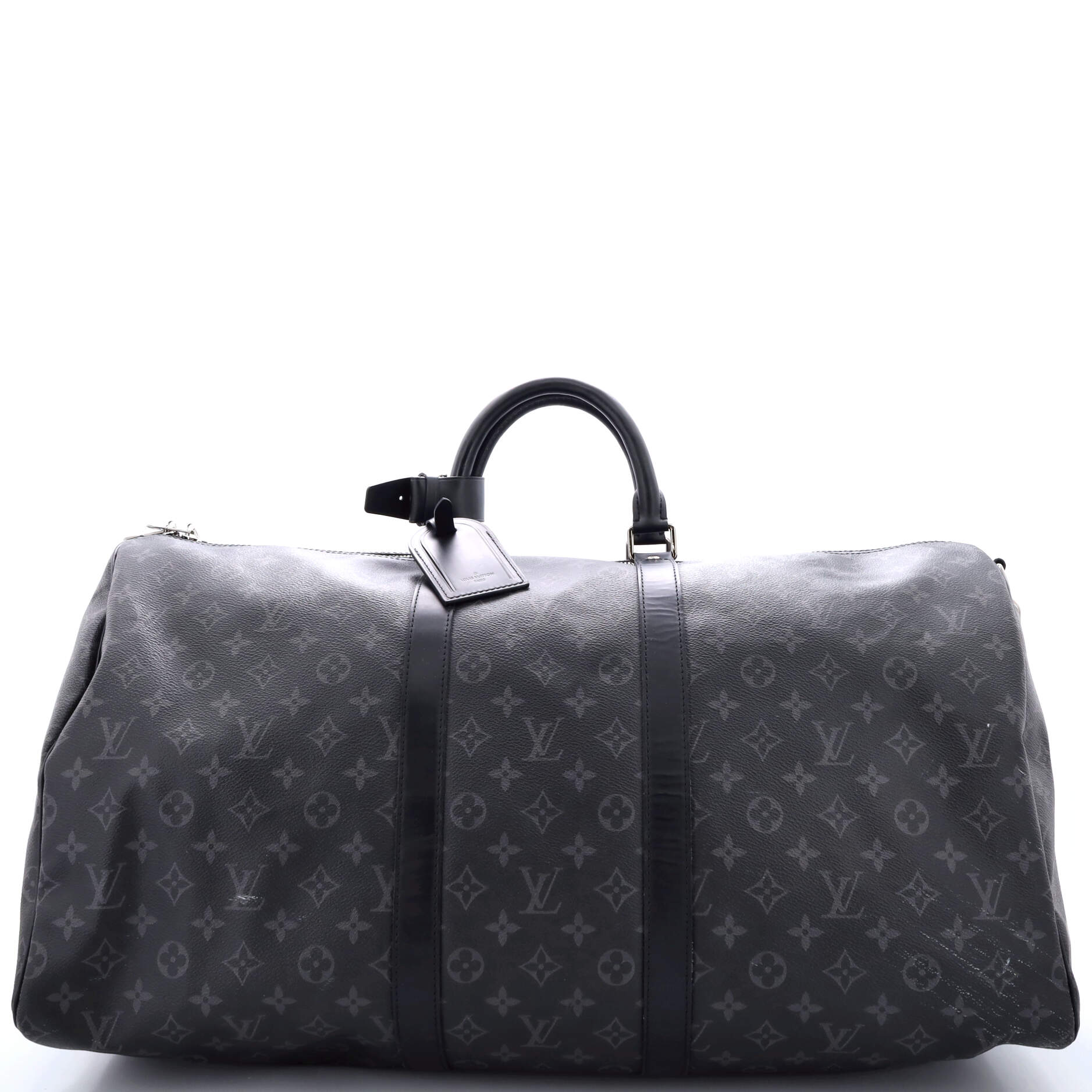Louis Vuitton Keepall Bandouliere Bag Eclipse Canvas Monogram Travel Bag Canvas 553054531
