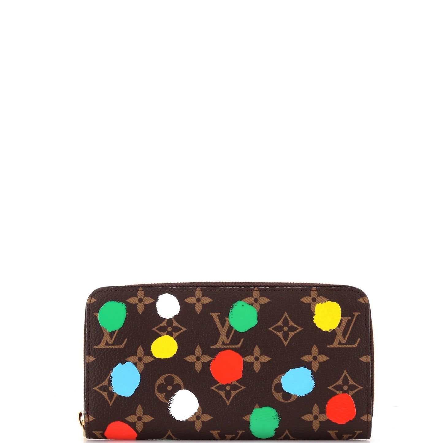 Louis Vuitton Zippy Wallet Yayoi Kusama Painted Dots Handbag Canvas Monogram Travel Bag