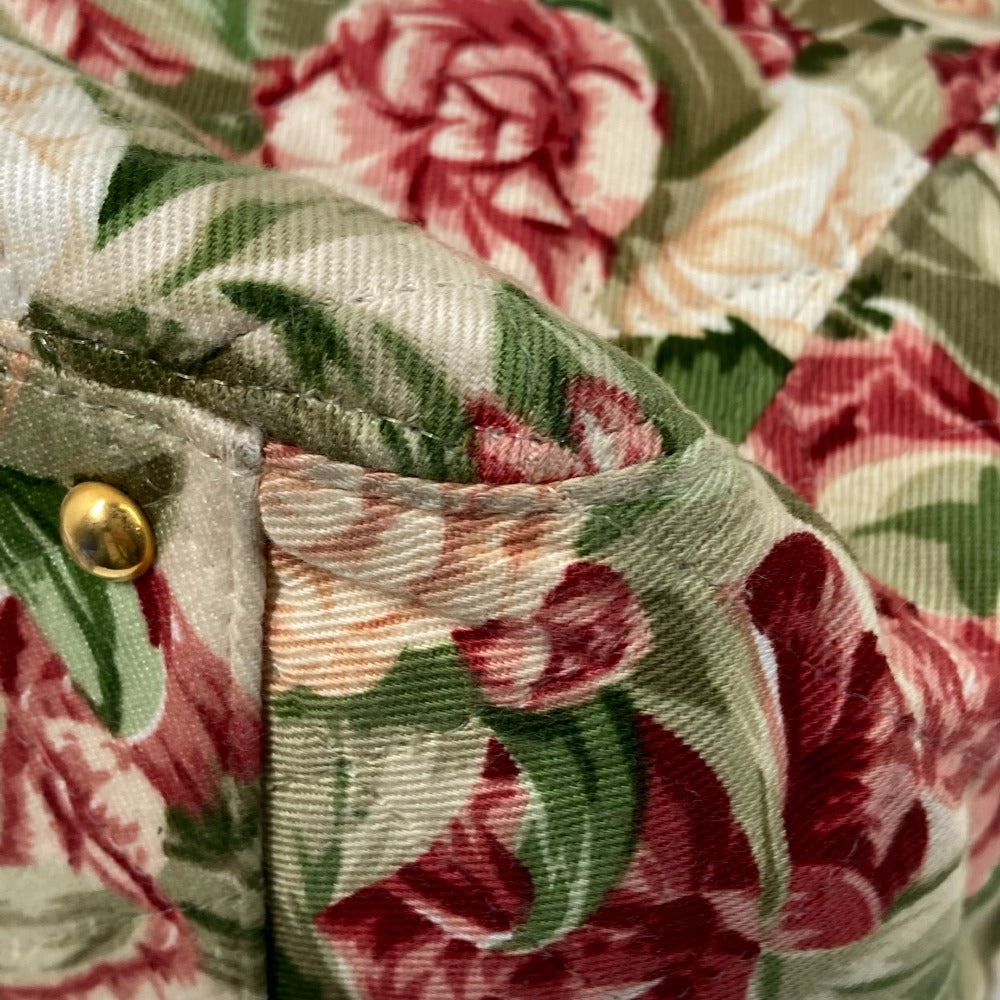 Chanel Floral Flower CC COCO Mark Pink Canvas Tote Bag