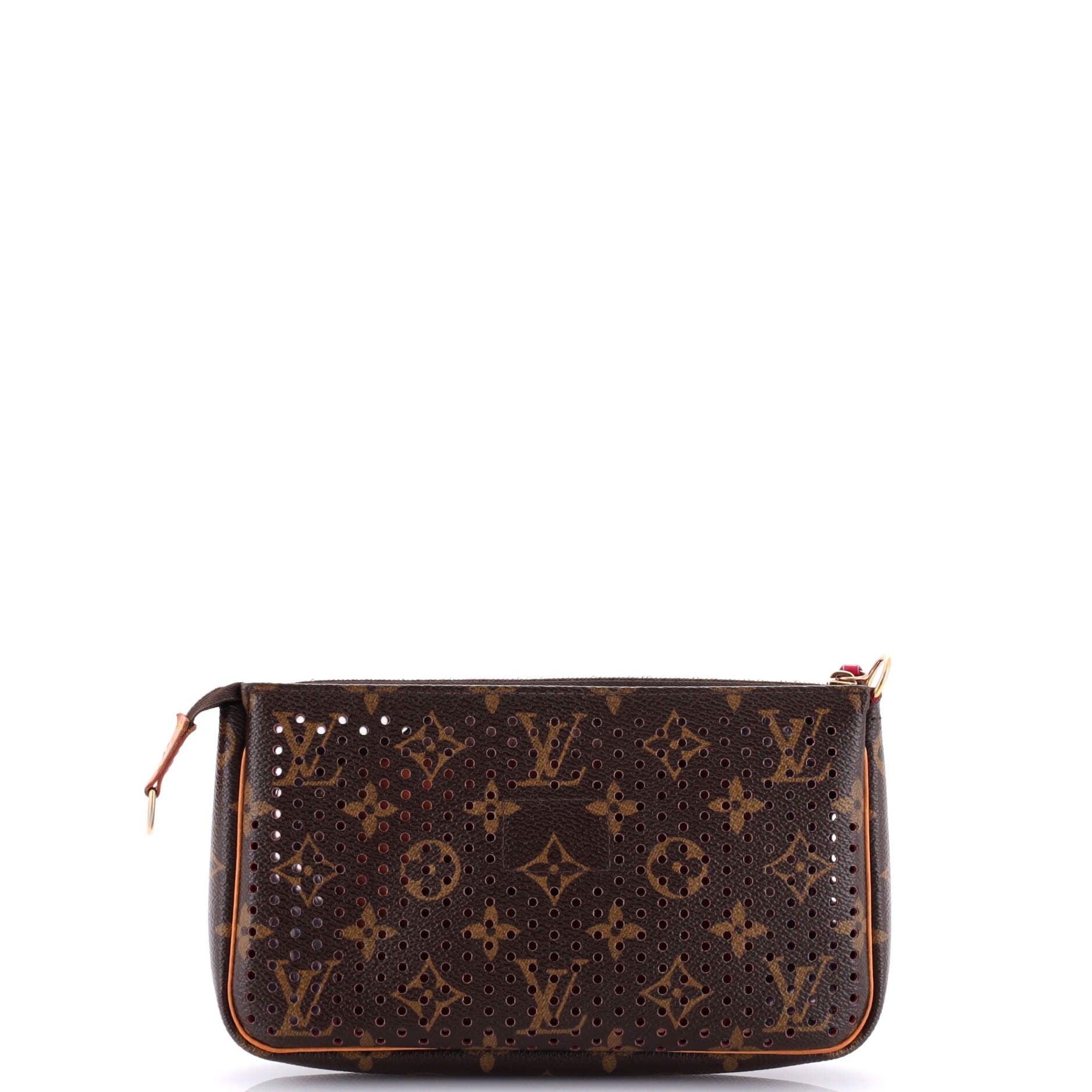 Louis Vuitton Pochette Accessoires Perforated Clutch Bag Canvas Monogram
