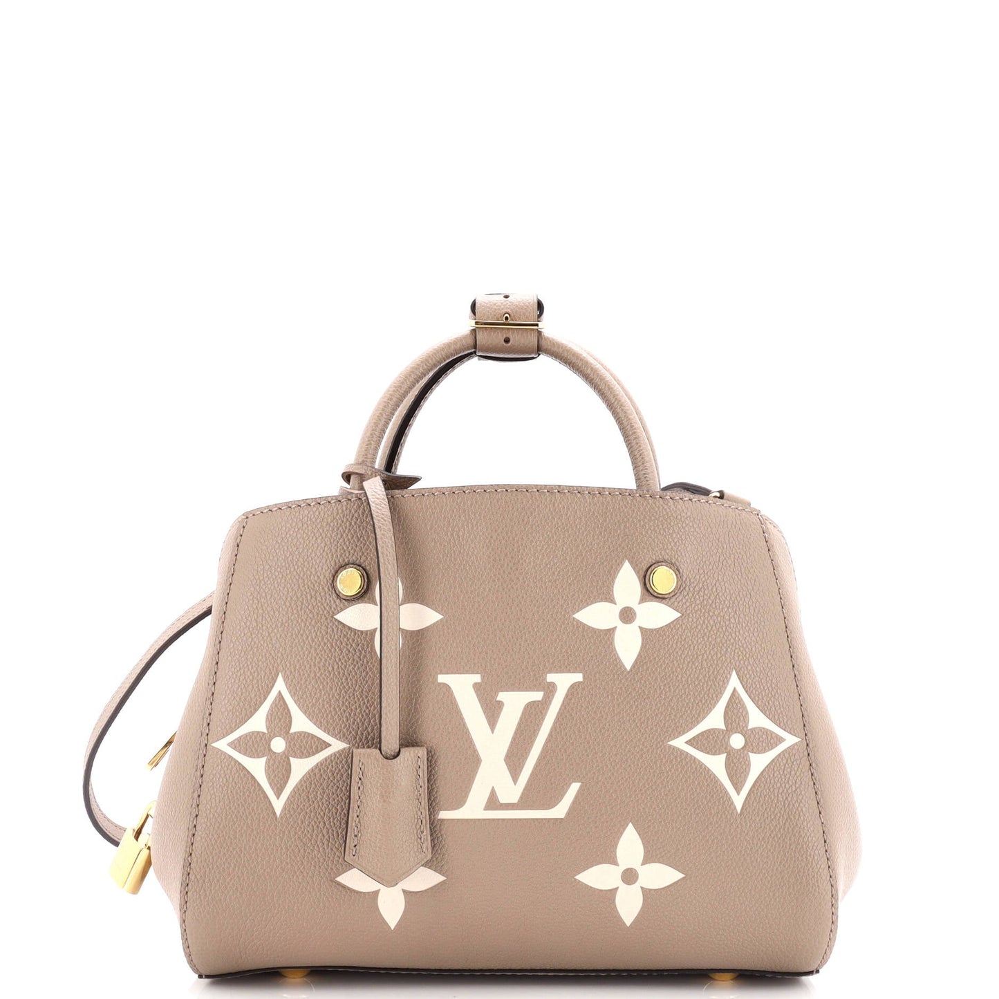 Louis Vuitton Montaigne Handbag Bicolor Empreinte Giant Bb Monogram Travel Bag