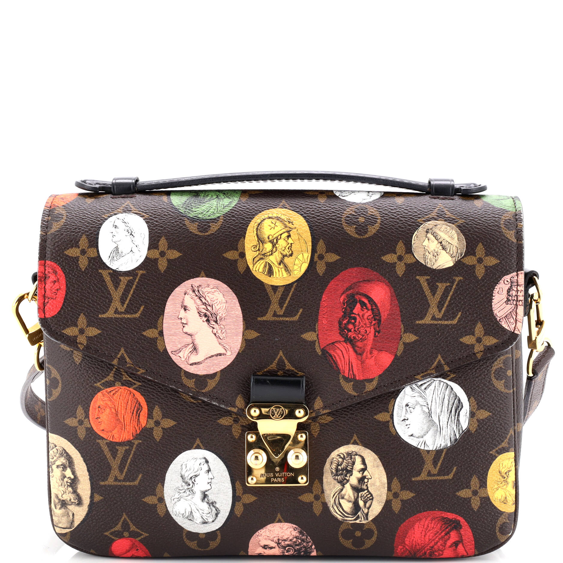 Louis Vuitton Pochette Metis Limited Edition Fornasetti Cameo Shoulder Canvas Monogram Shoulder Bag