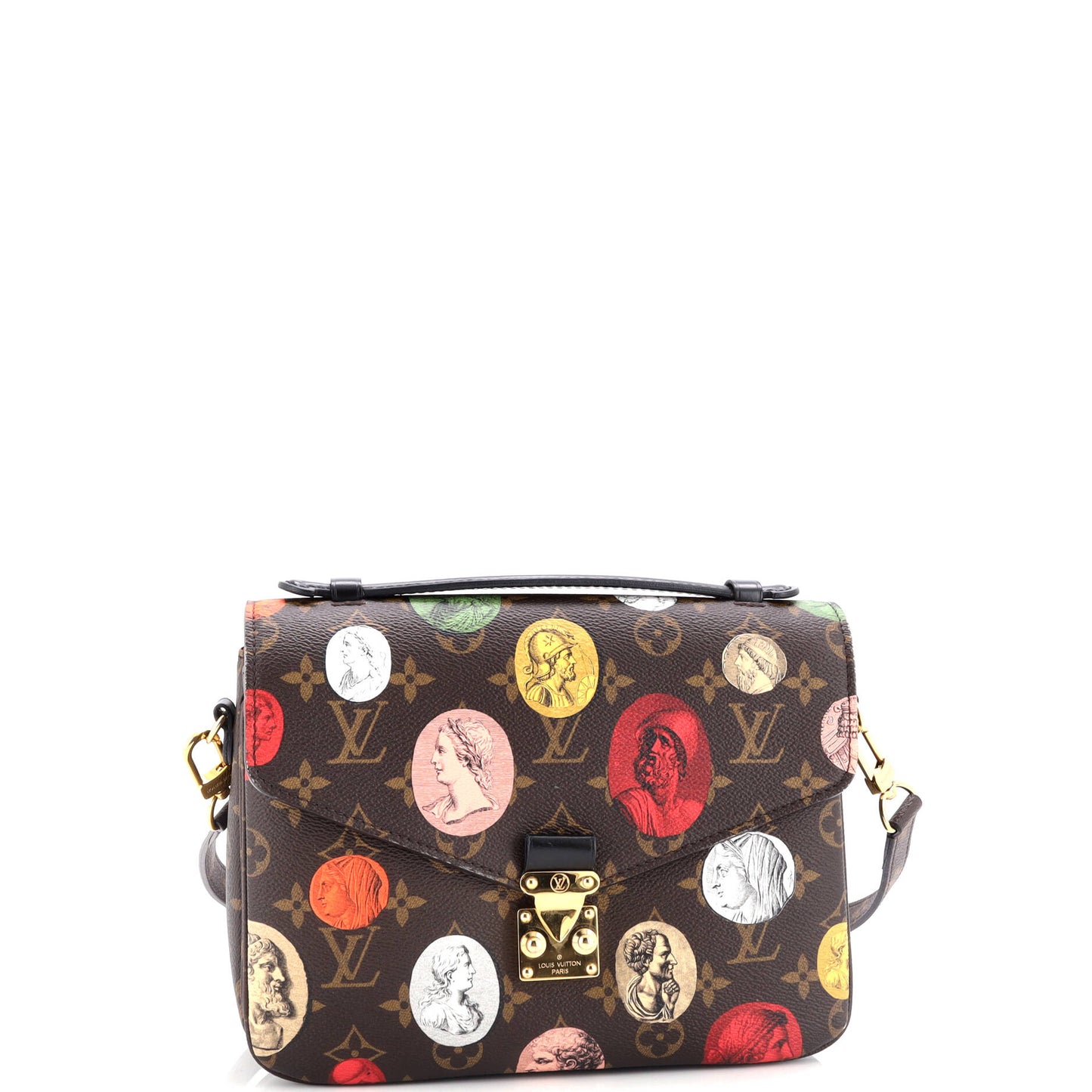 Louis Vuitton Pochette Metis Limited Edition Fornasetti Cameo Shoulder Canvas Monogram Shoulder Bag