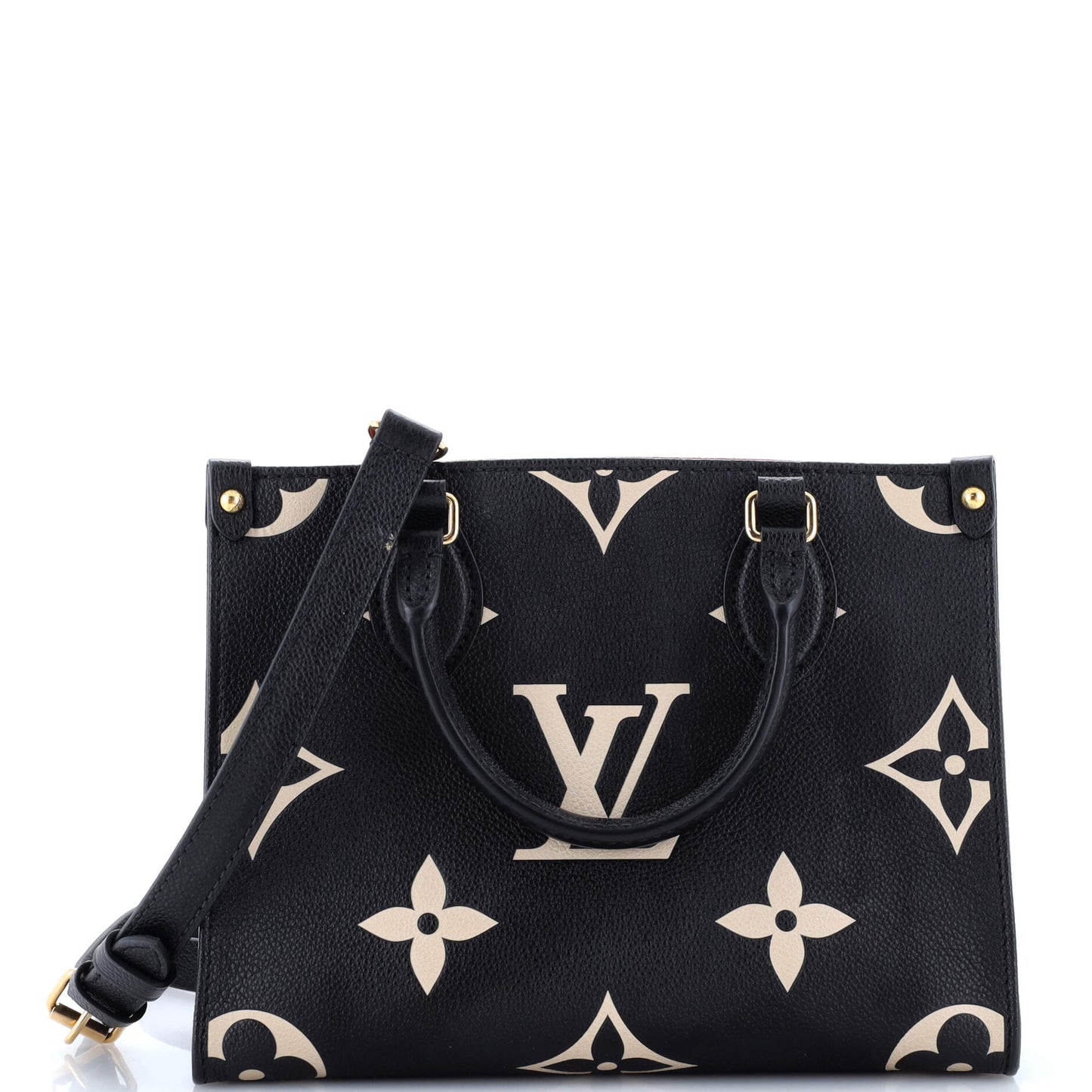 Louis Vuitton Onthego Tote Bicolor Empreinte Giant Pm Monogram Tote Bag