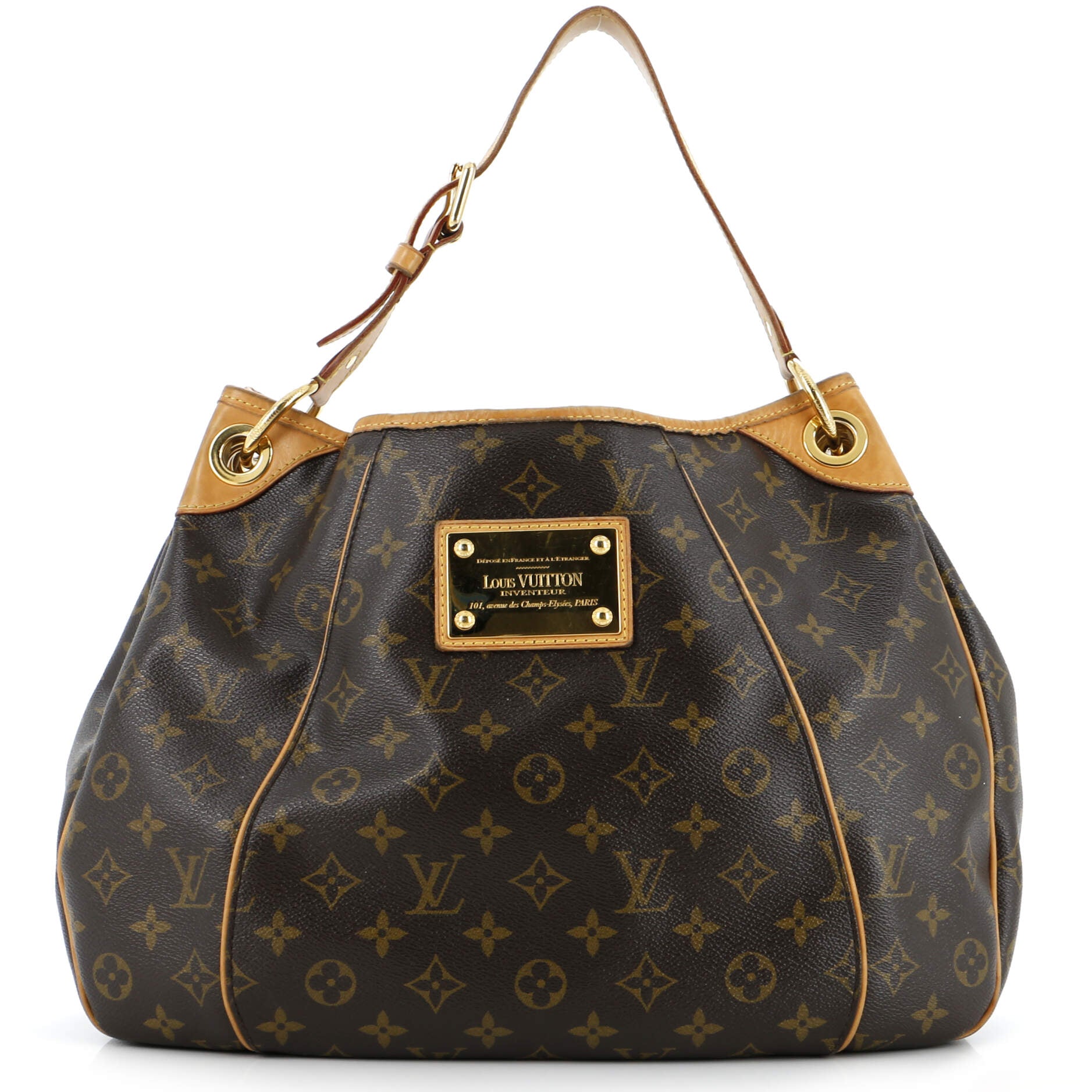 Louis Vuitton Galliera Handbag Pm Canvas Monogram Travel Bag