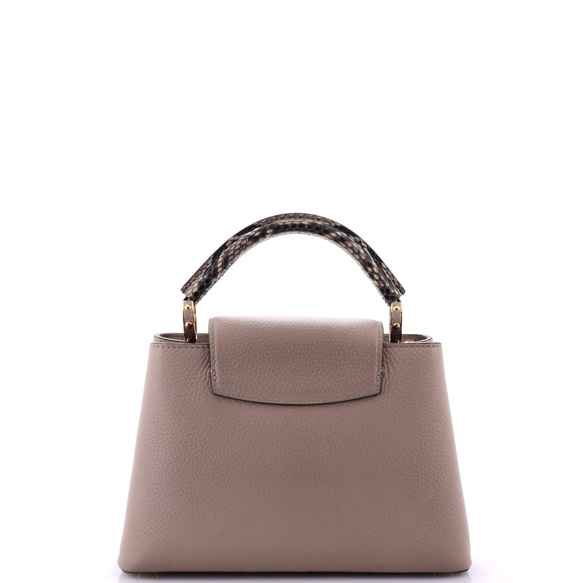 Louis Vuitton Capucines Bag With Python Bb Leather Shoulder Bag