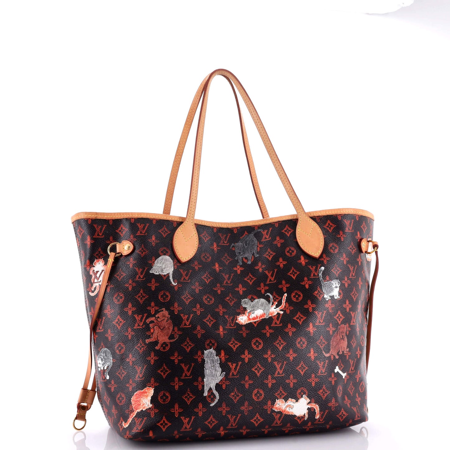 Louis Vuitton Neverfull Nm Tote Limited Edition Grace Coddington Canvas Tote Bag