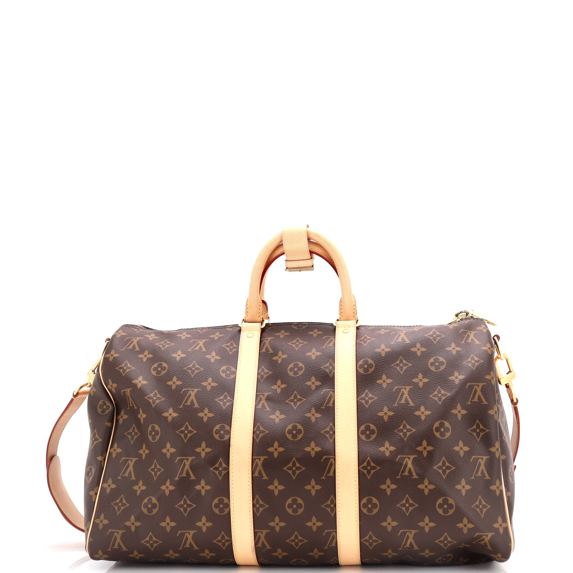 Louis Vuitton Keepall Bandouliere Bag Canvas Monogram Travel Bag Canvas 453075551