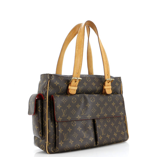 Louis Vuitton Multipli Cite Handbag Canvas Monogram Tote Bag