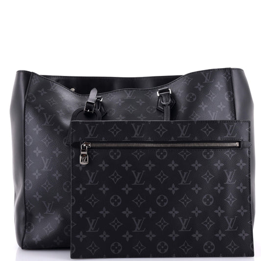 Louis Vuitton Grand Sac Bag Eclipse Canvas Monogram Tote Bag