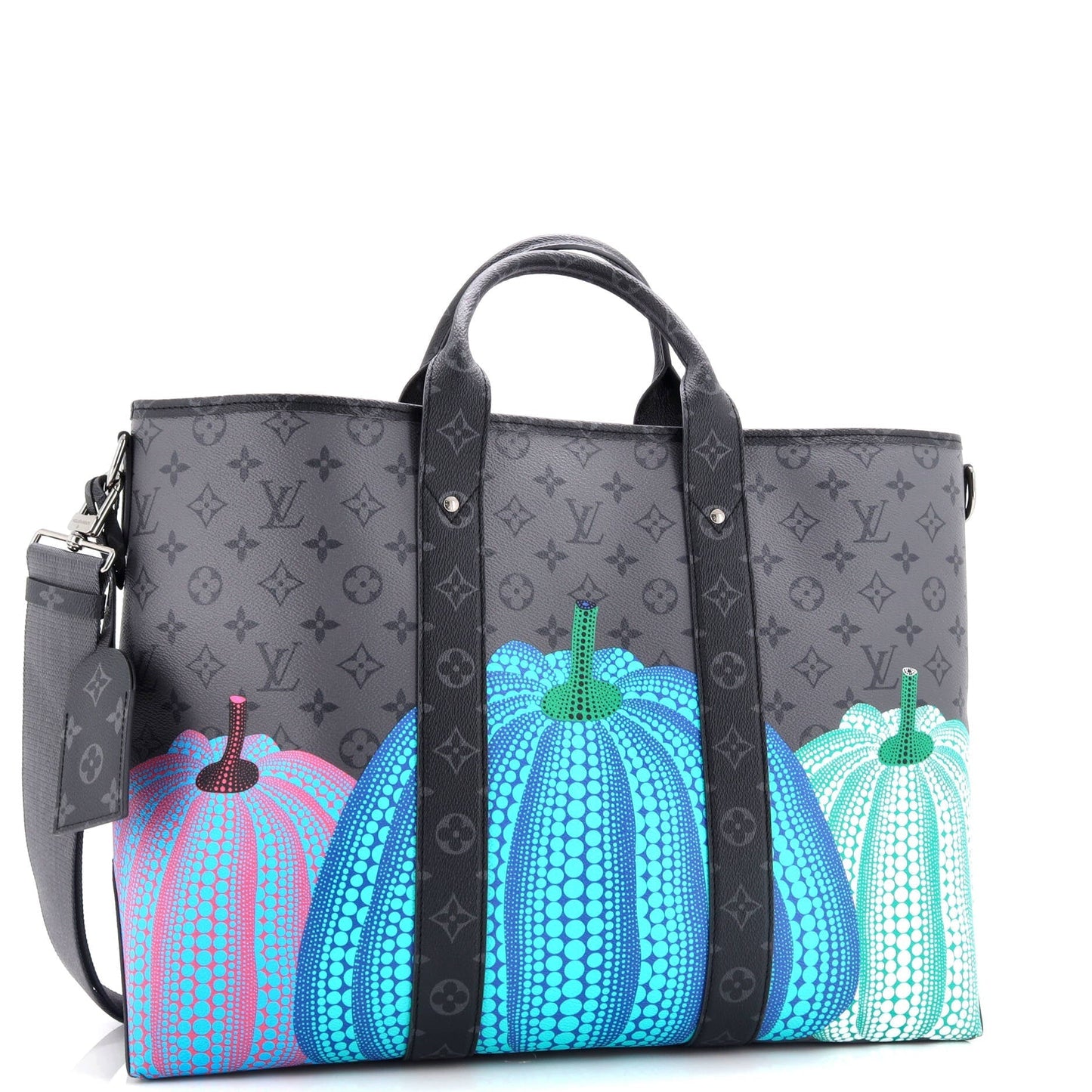 Louis Vuitton Weekend Tote Yayoi Kusama Pumpkins Reverse Eclipse Canvas Monogram Shoes