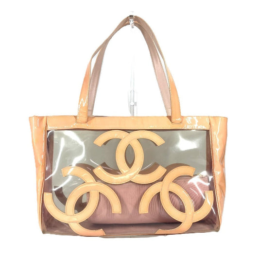 Chanel Plastics Triple Coco CC COCO Mark Pink Shoulder Bag