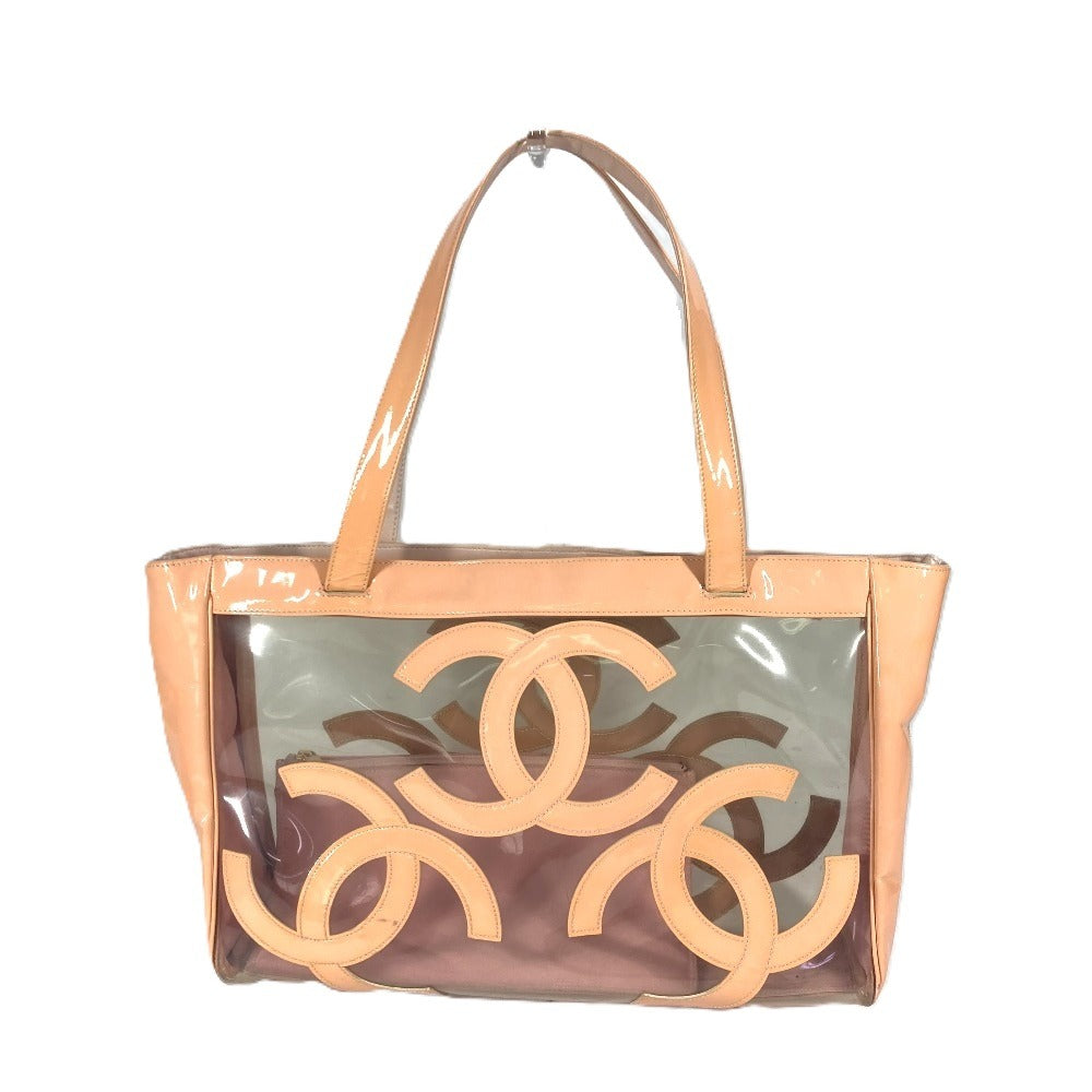 Chanel Plastics Triple Coco CC COCO Mark Pink Shoulder Bag