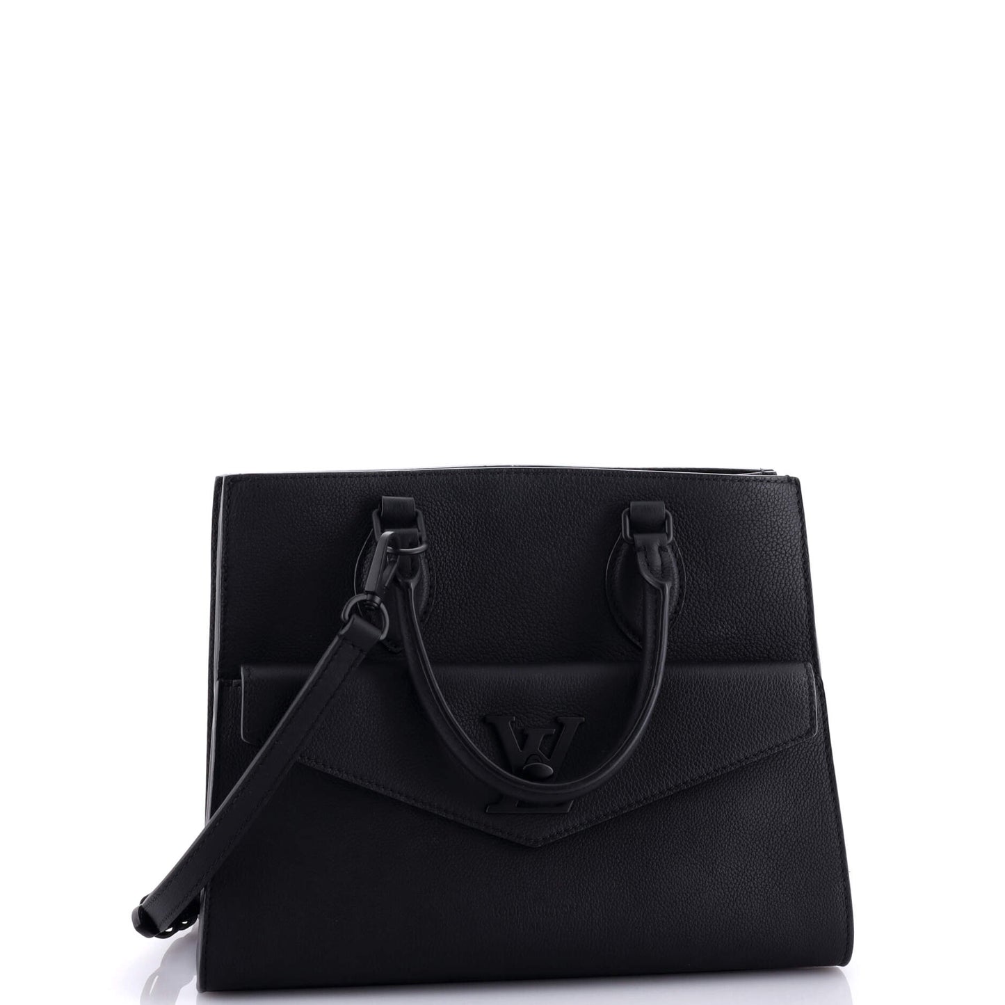 Louis Vuitton Lockme Monochrome Tote Pm Leather Tote Bag