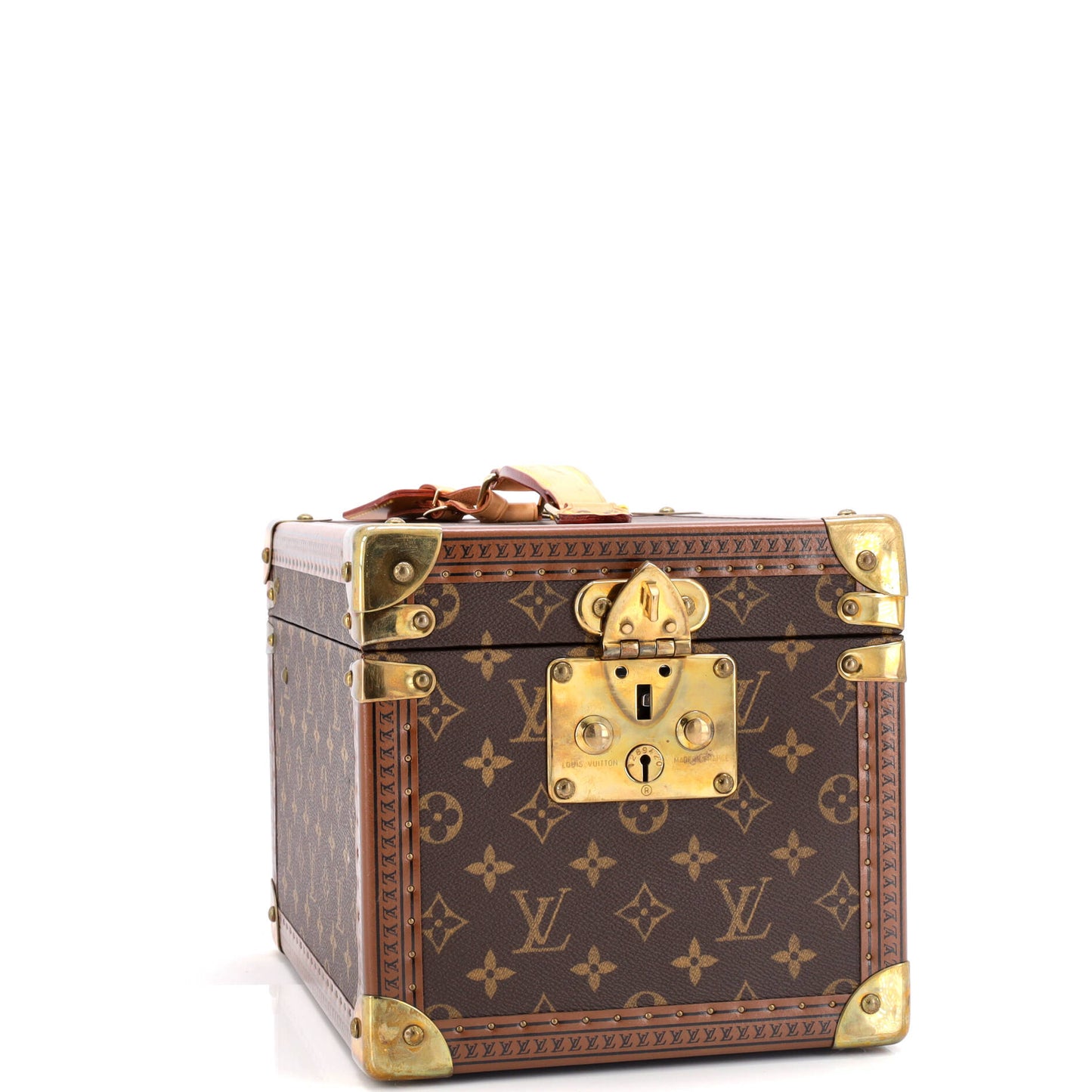 Louis Vuitton Boite Flacons Beauty Train Case Handbag Canvas Monogram Travel Bag