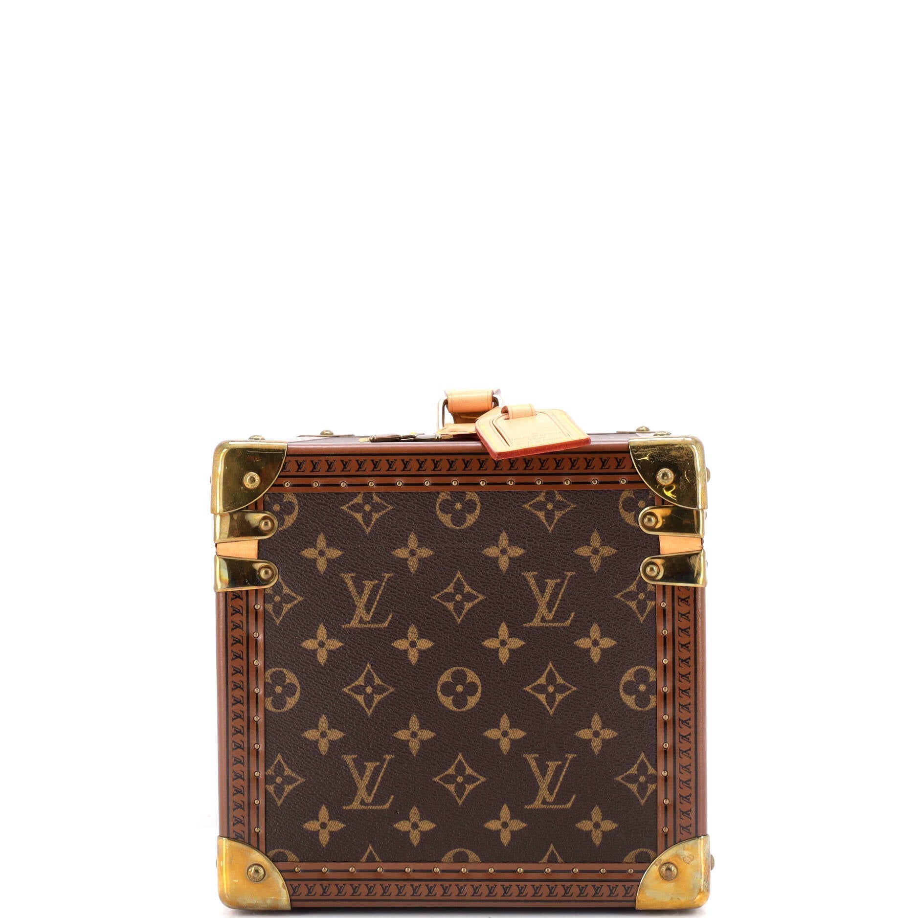 Louis Vuitton Boite Flacons Beauty Train Case Handbag Canvas Monogram Travel Bag