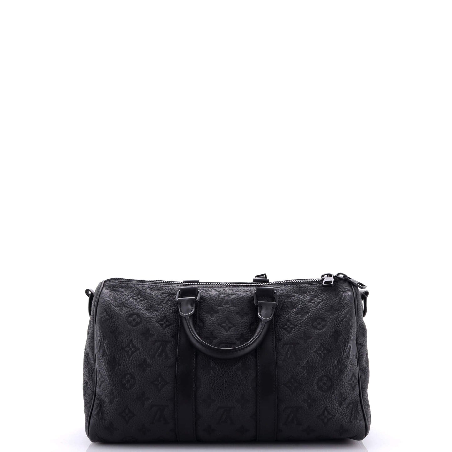 Louis Vuitton Keepall Bandouliere Bag Taurillon Leather Monogram Travel Bag