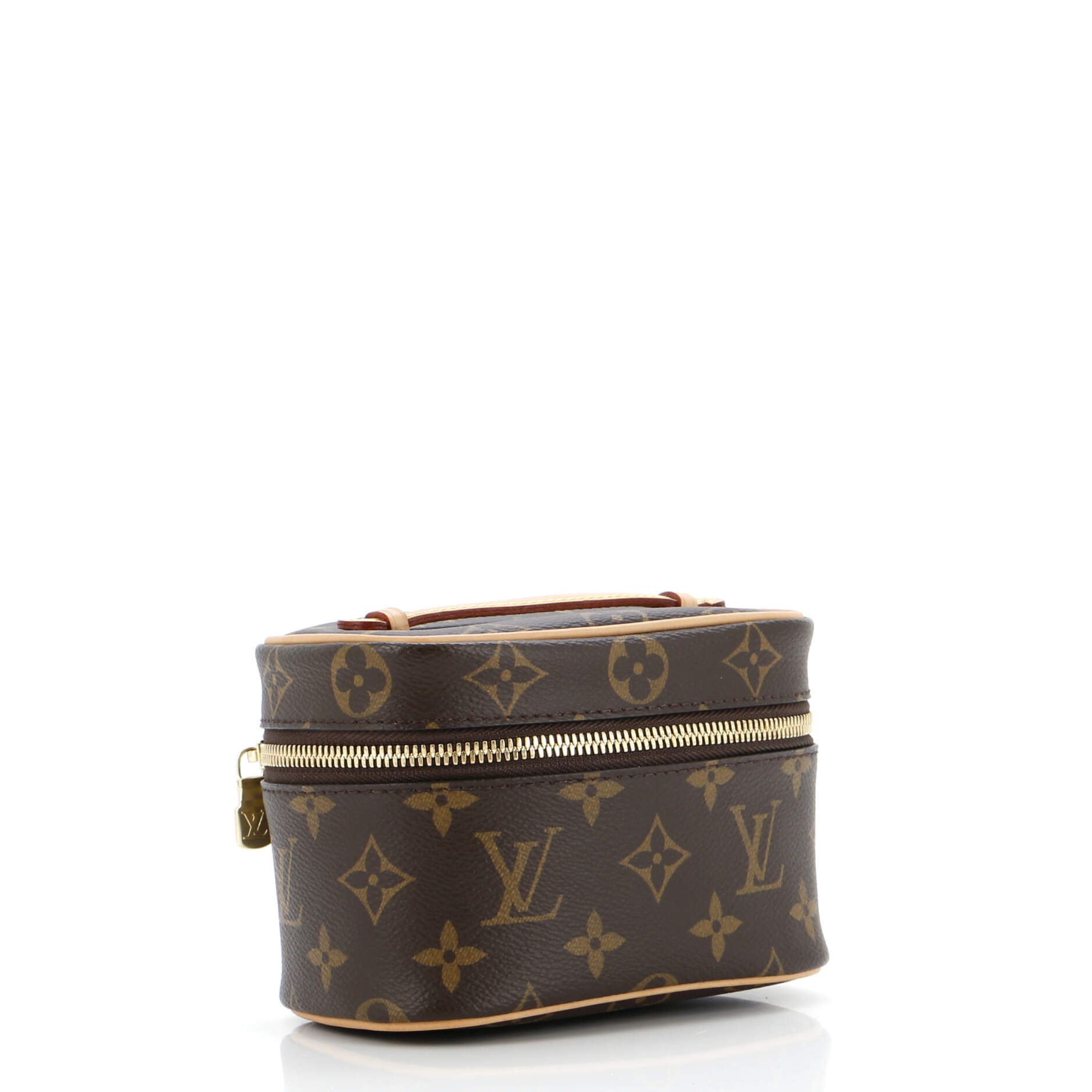 Louis Vuitton Nice Vanity Case Nano Handbag Canvas Monogram Travel Bag